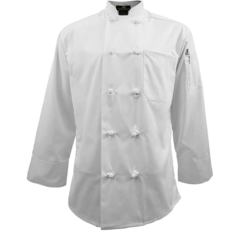 Chef Apparel Knot Button Chef Coat